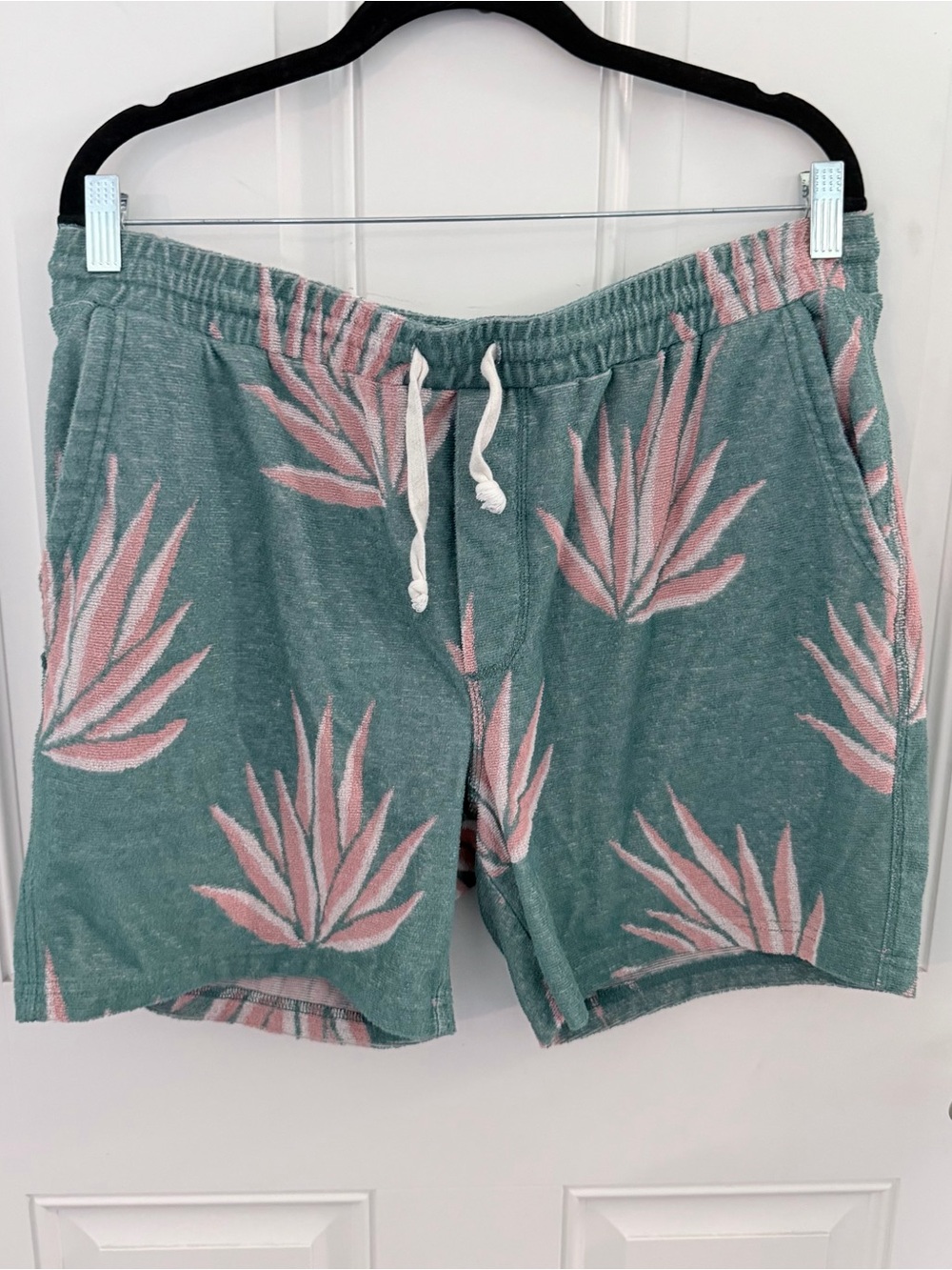 Marine Layer Terry Jacquard Shorts L | Deep Sea Agave